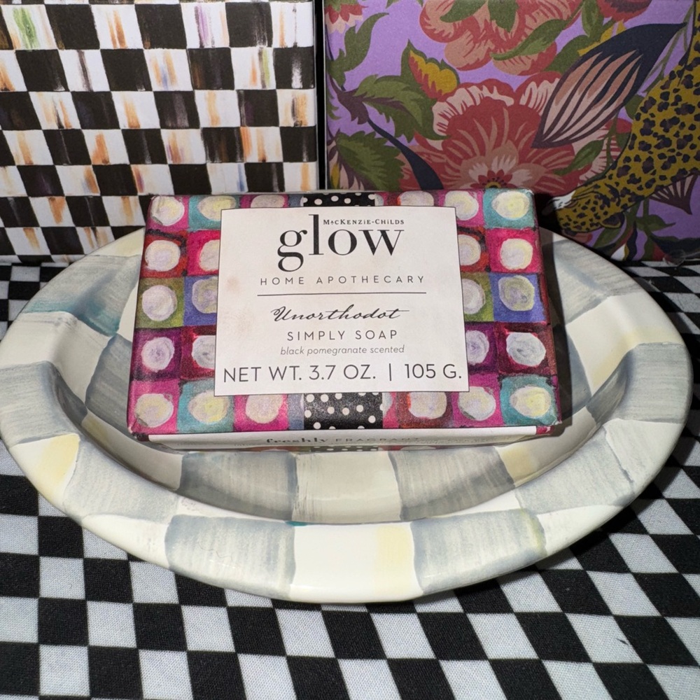 Mackenzie Childs Soap Dish Set